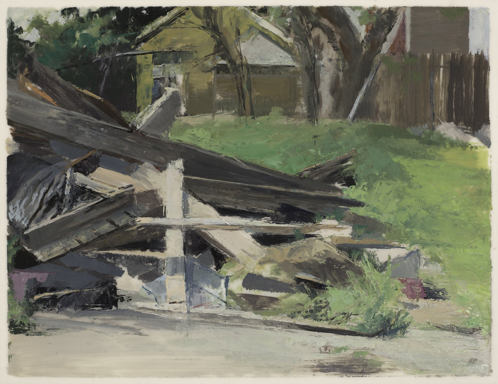   Neighbors: 720 Charbonnet , 2017 oil on dura-lar, 6 x 8 in 