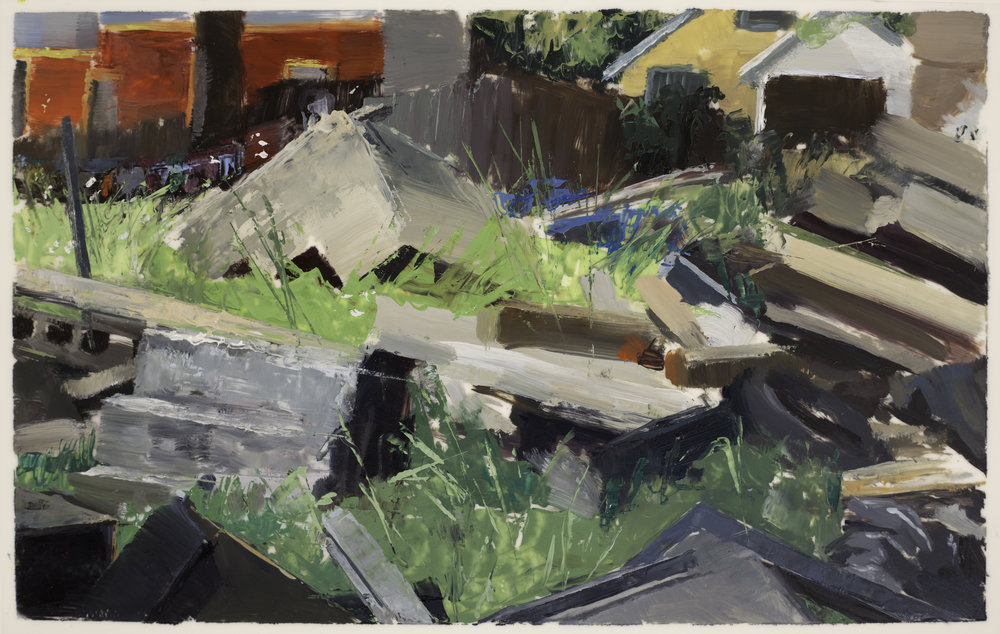   720 Charbonnet 2 , 2017 oil on dura-lar, 7 x 9 in 
