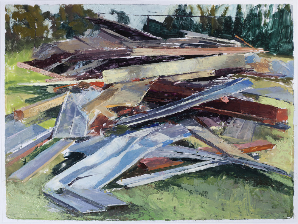   2511 Forstall 2 , 2017 oil on dura-lar, 6 x 8 in 