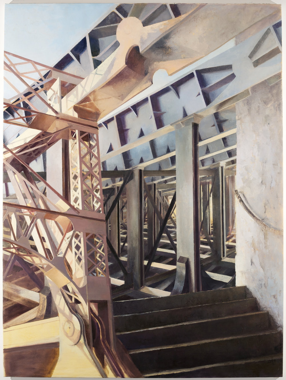   Queensboro Seine , 2014 oil on linen, 82 x 61 in 