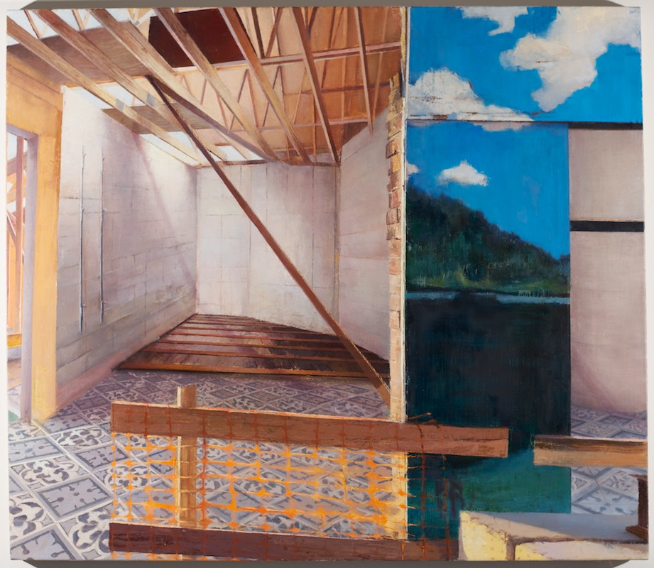   Fells Façade , 2014 oil on linen, 40 x 46 in 