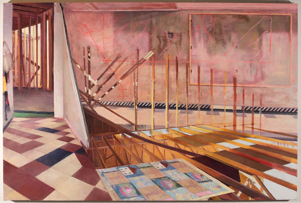   Welcome Mats , 2015 oil on linen, 36 x 48 in 