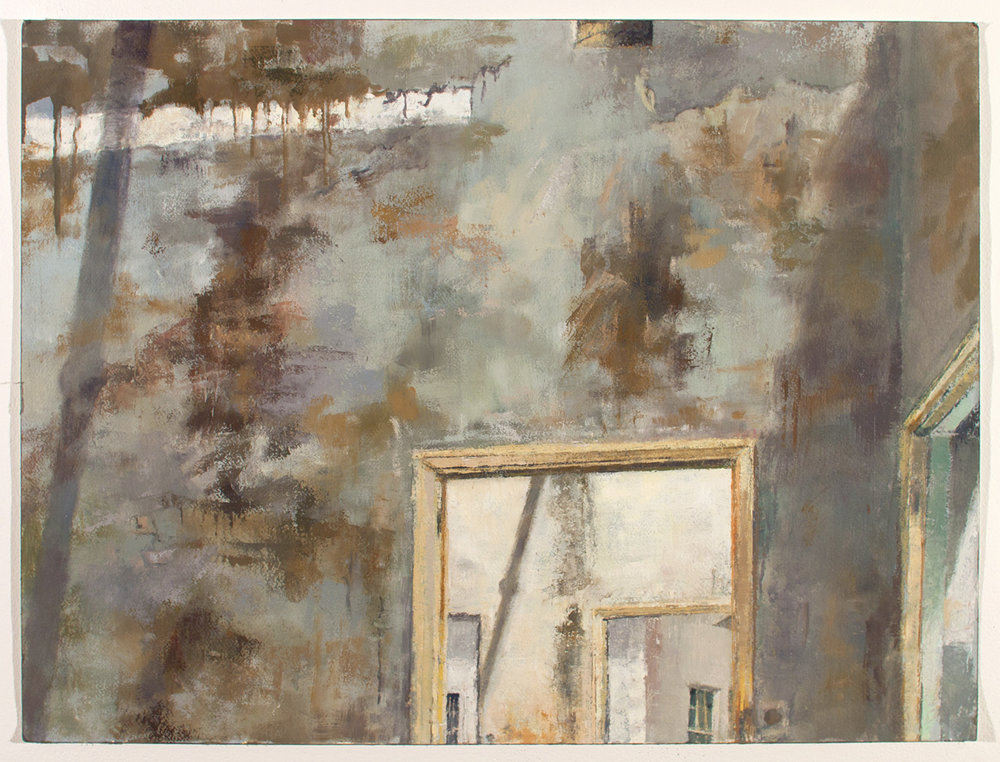   Outside Cacau 1 , 2011 oil on paper, 18 x 24 in 