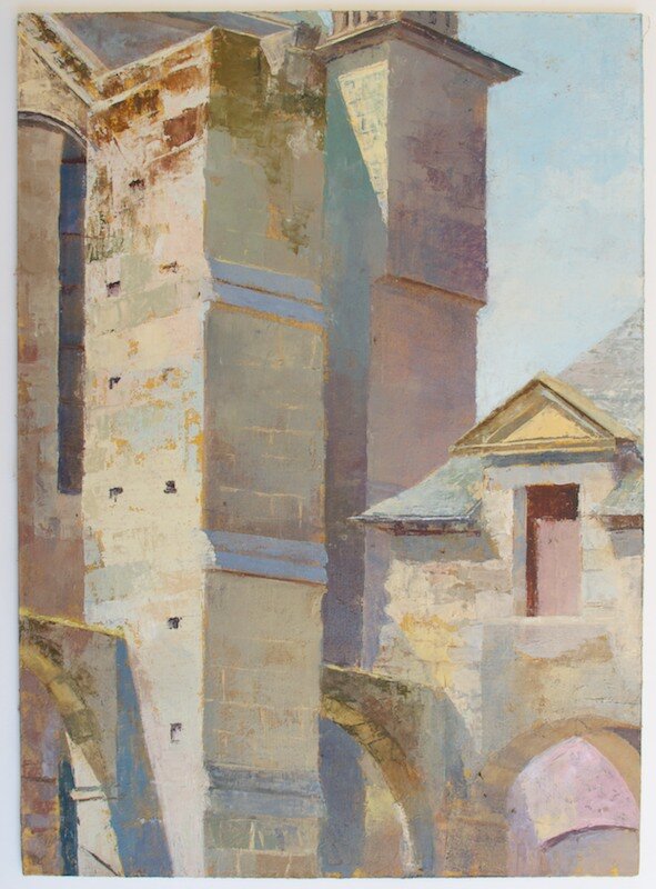   Cloisters 1,  2013 Oil on muslin mounted on board 14 x 10 in 