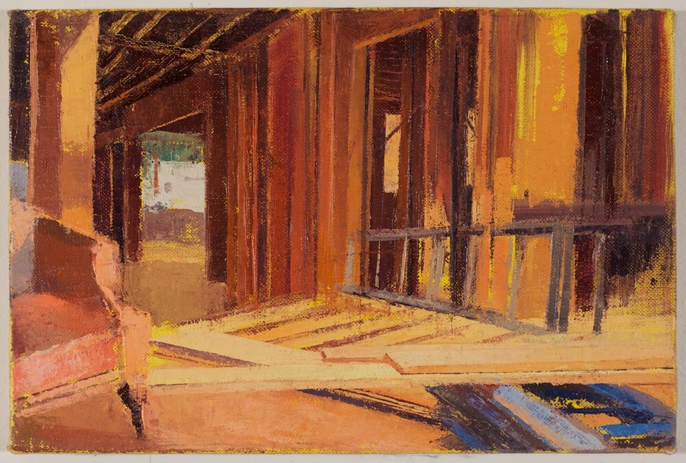   Bergenfield Study,  2015 oil on linen 8 x 12 in 