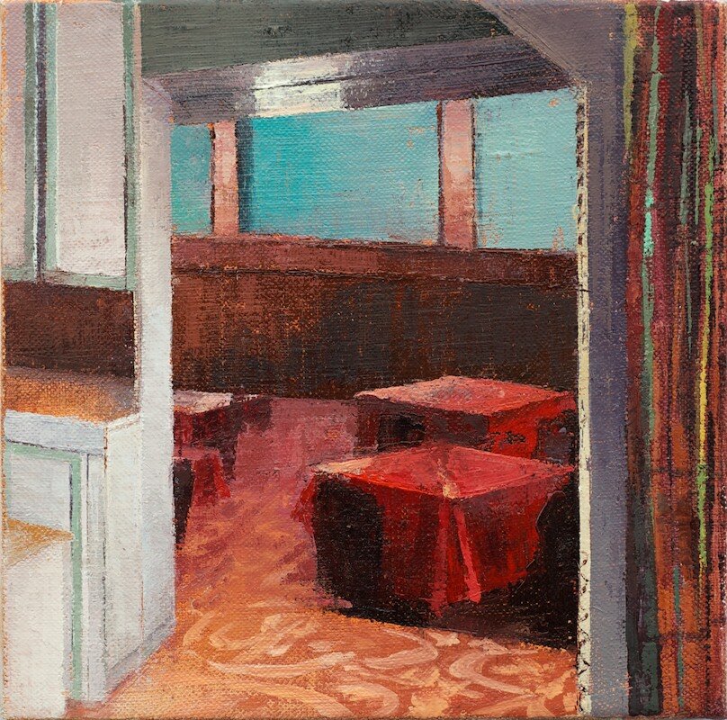   Irma’s Living Room , 2013 oil on linen 8x 8 in 