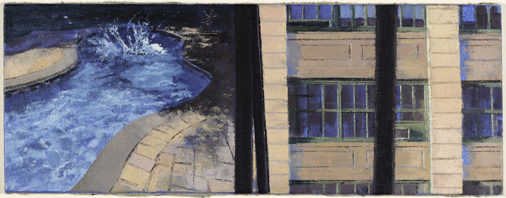   June , 2016 oil on linen 8 x 21 in 