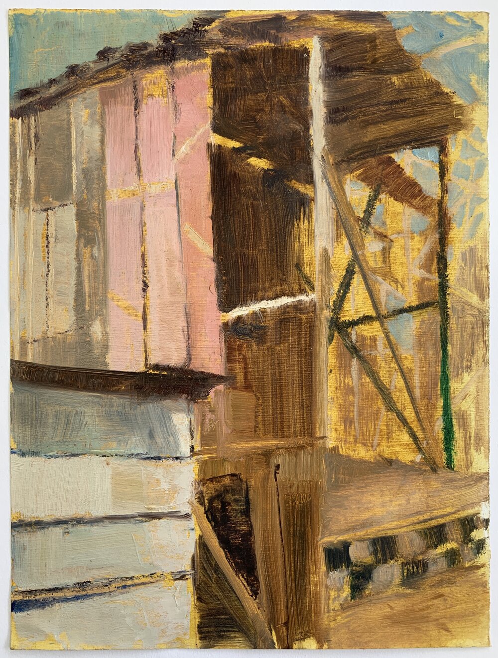  Stage Study, 2012 oil on paper, 10 x 8 in 