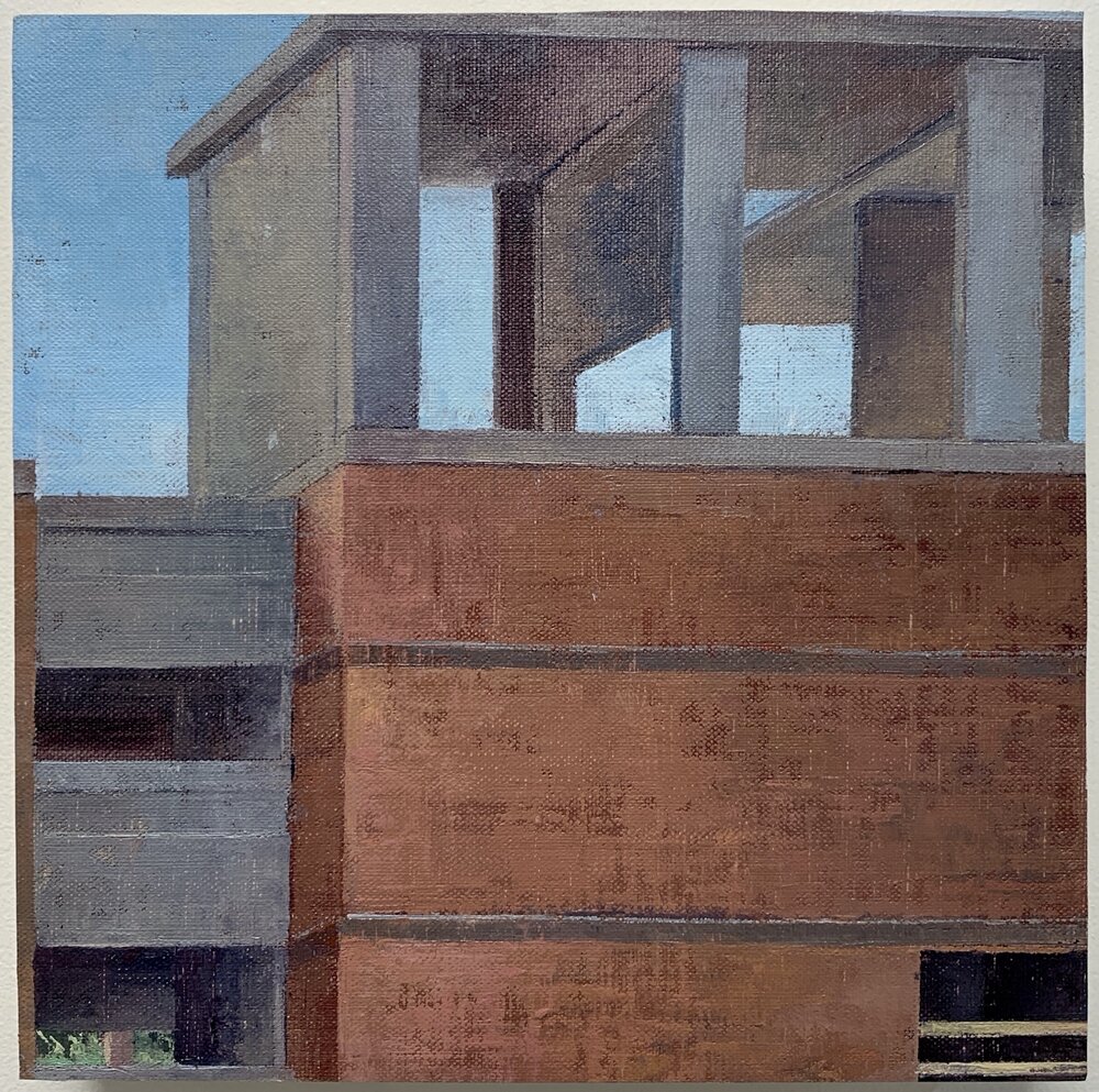  Garage 5, 2019 oil on linen on panel, 10 x 10 in 