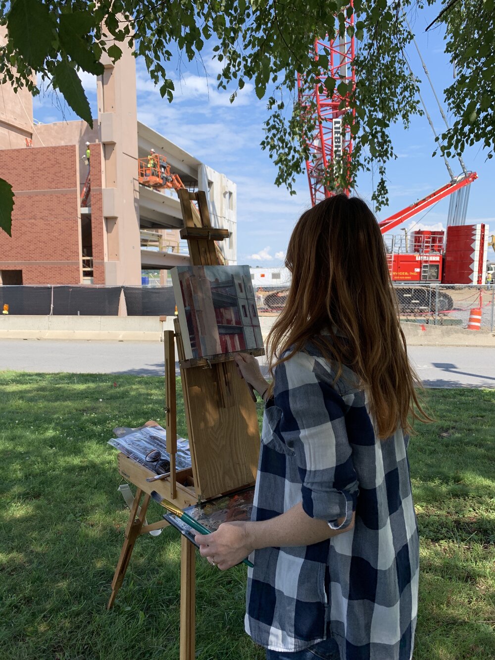  Painting on-site, August 2019 Albany International Airport 