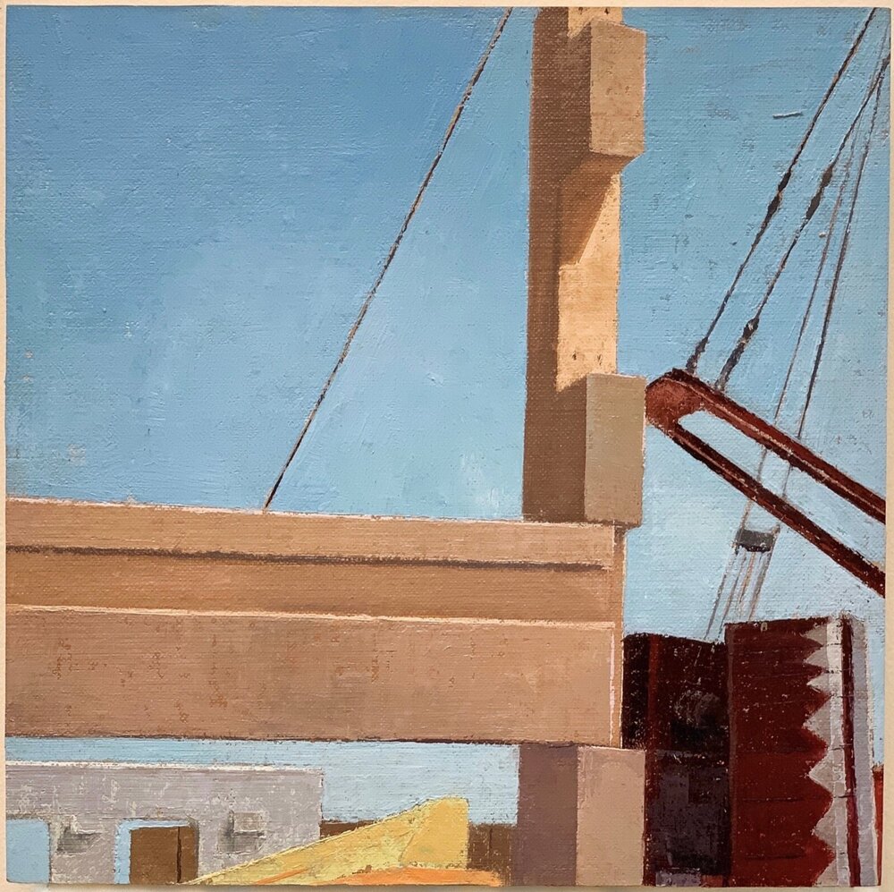  Garage 1, 2019 oil on linen on panel, 10 x 10 in 