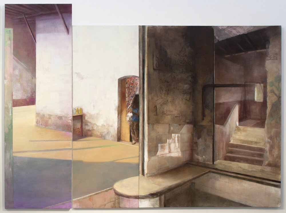   Kito at Home , 2012 oil on linen, 76 x 88 in 