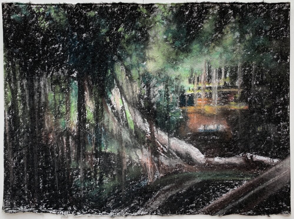   Hanoi , 2018 pastel on paper, 9 x 12 in 