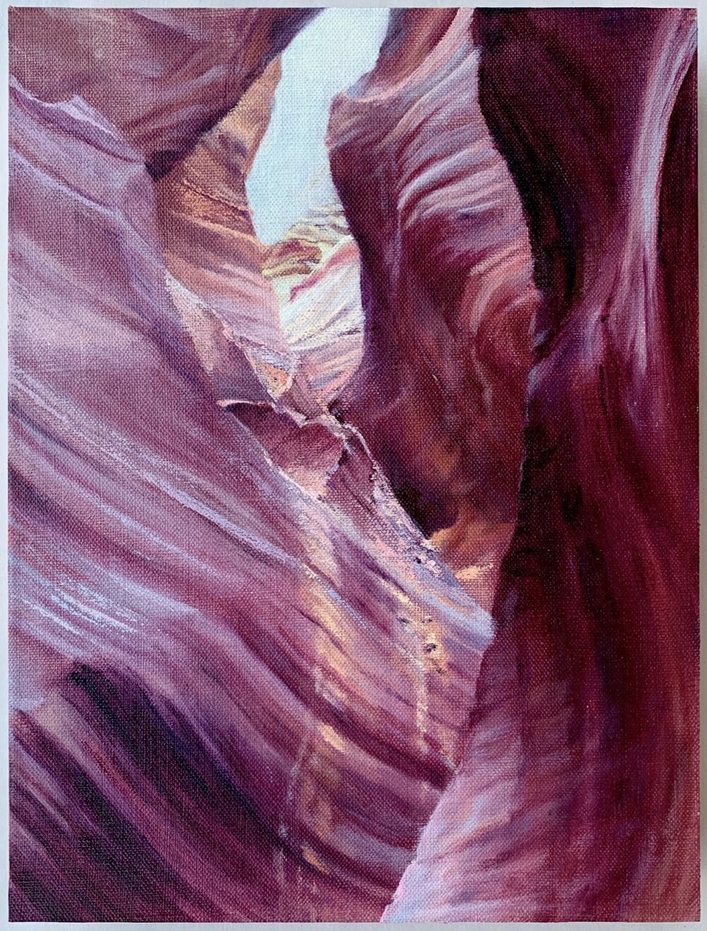   Waterswept 10 , 2020 oil on linen on panel, 12 x 9 in 