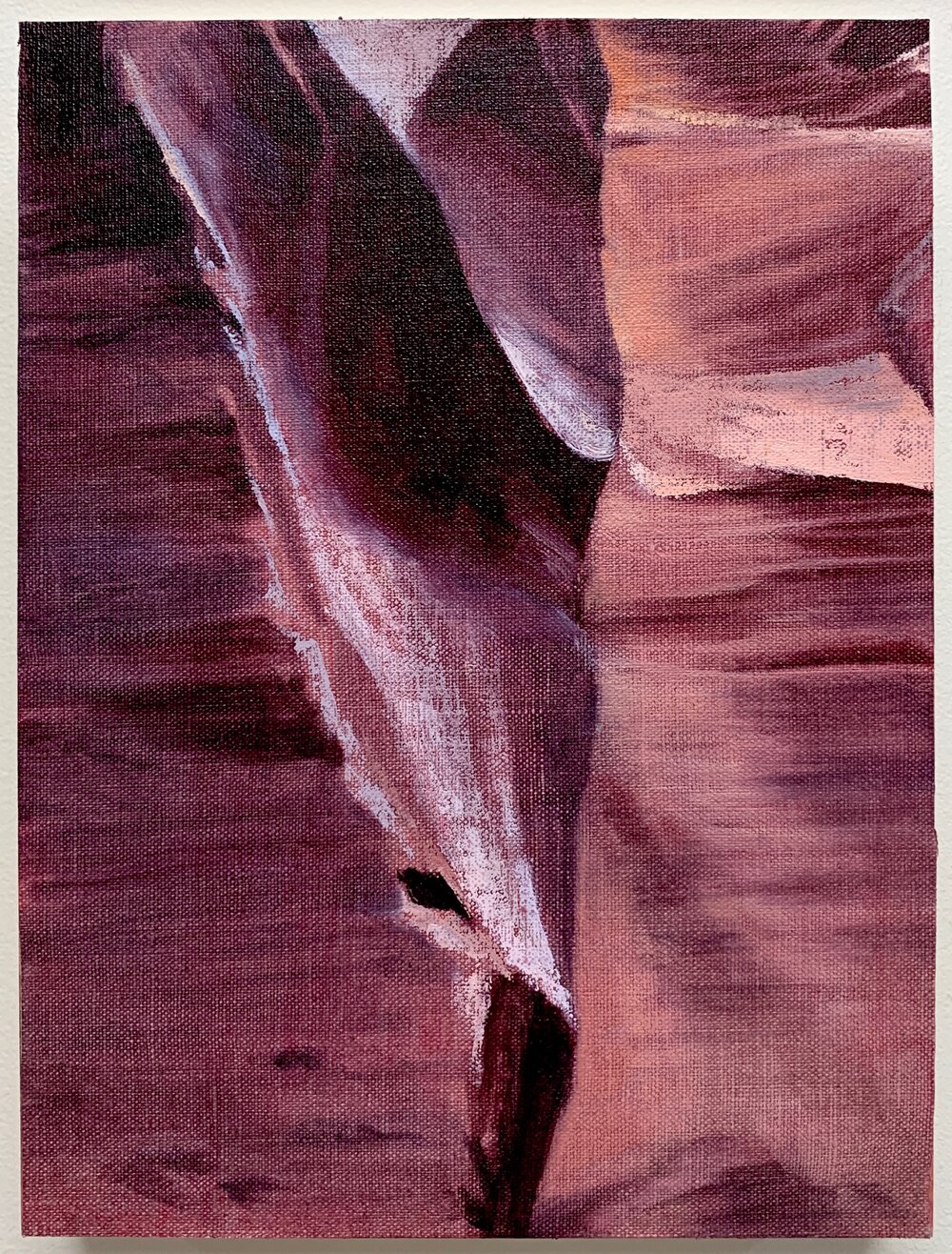   Waterswept 8,  2019 oil on linen on panel, 12 x 9 in 