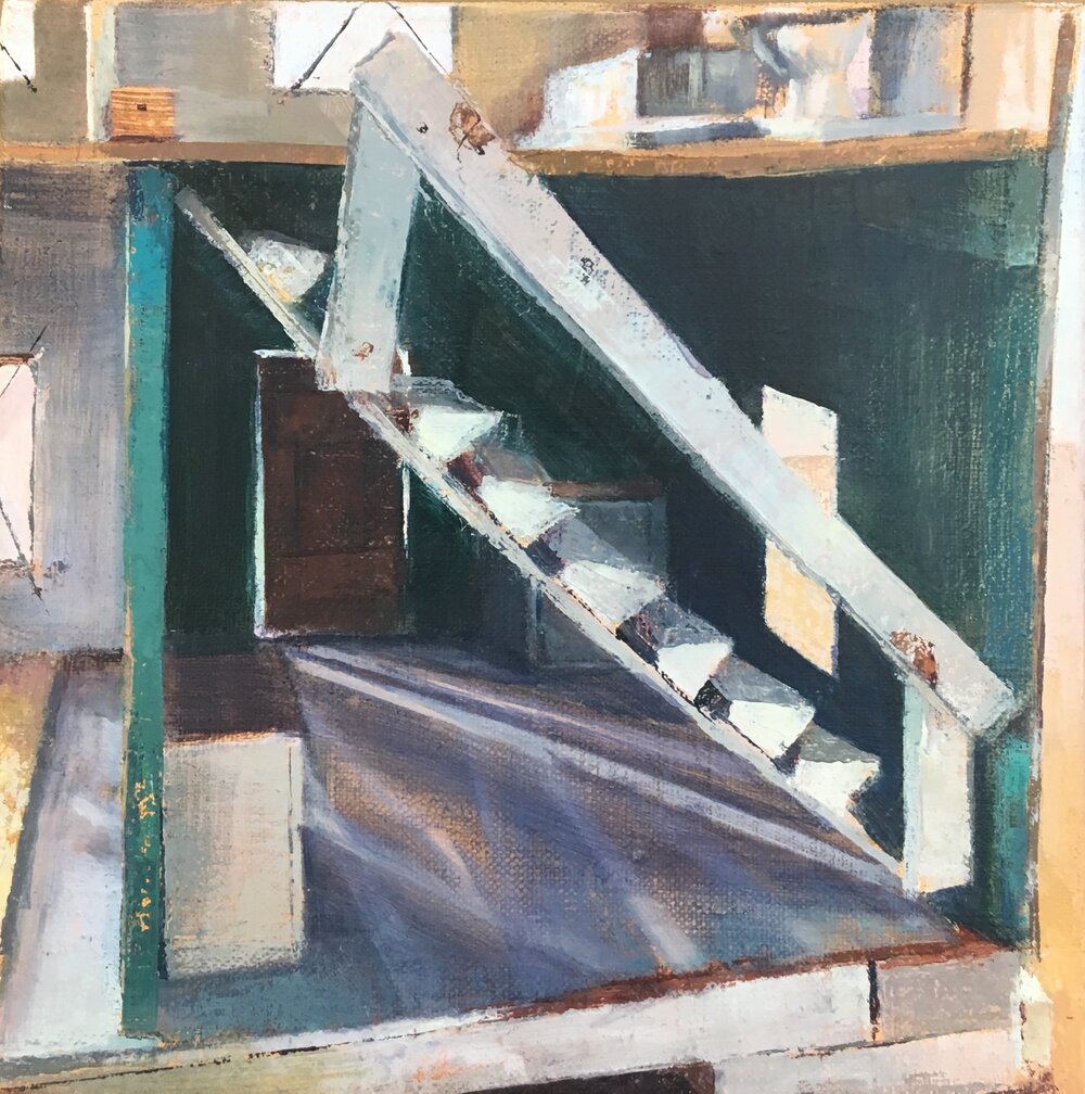   Little Boxes , 2013 oil on linen 8 x 8 in 