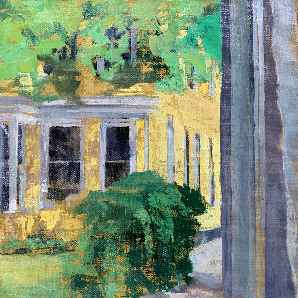   Frank and Jackie’s,  2020 oil on linen on panel, 10 x 10 in 