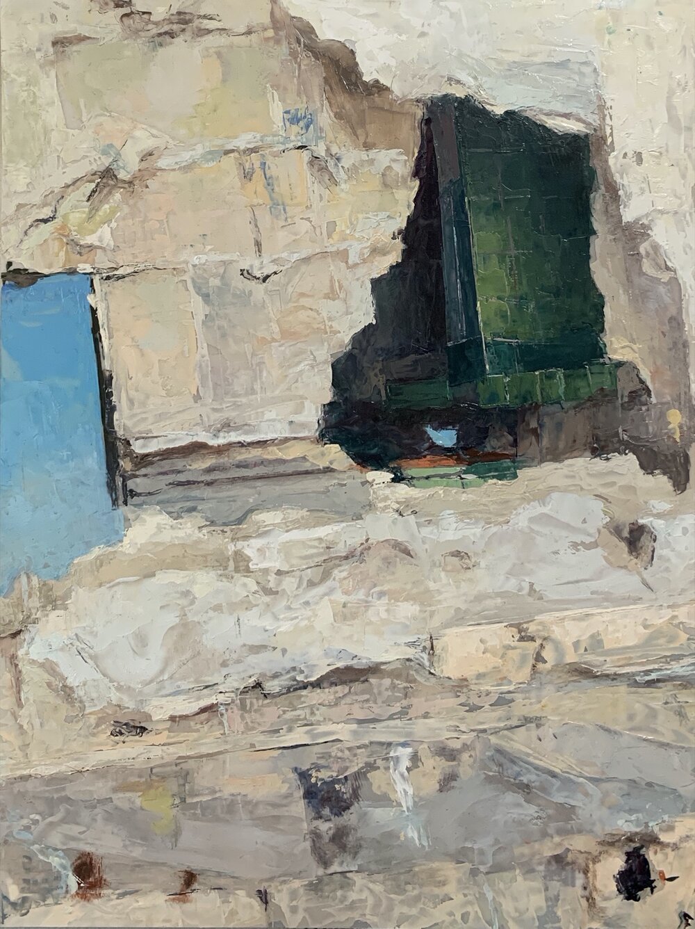   Holbox Island,  2020   oil on dura-lar, 12 x 9 in 